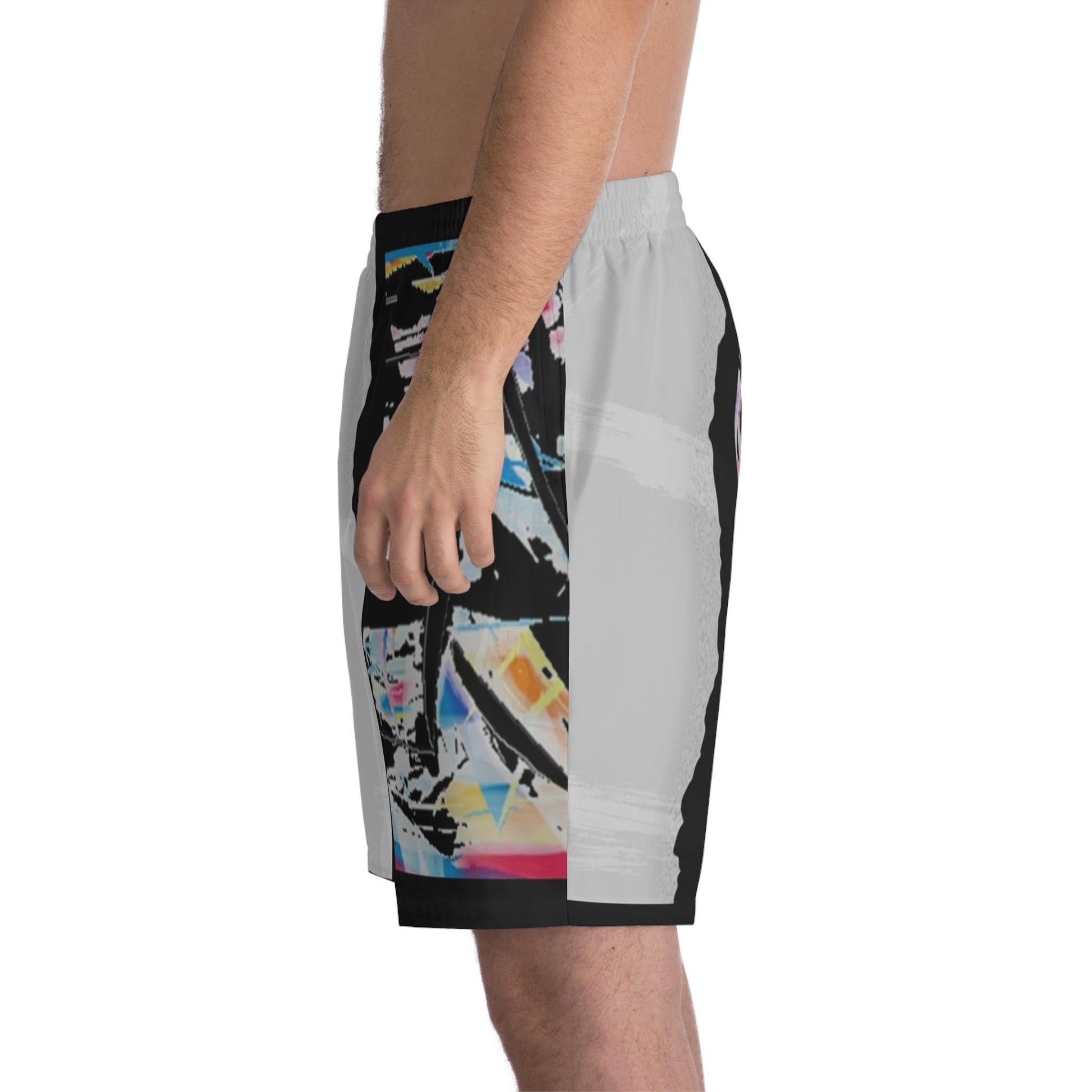 Men's Elastic Beach Shorts (AOP)