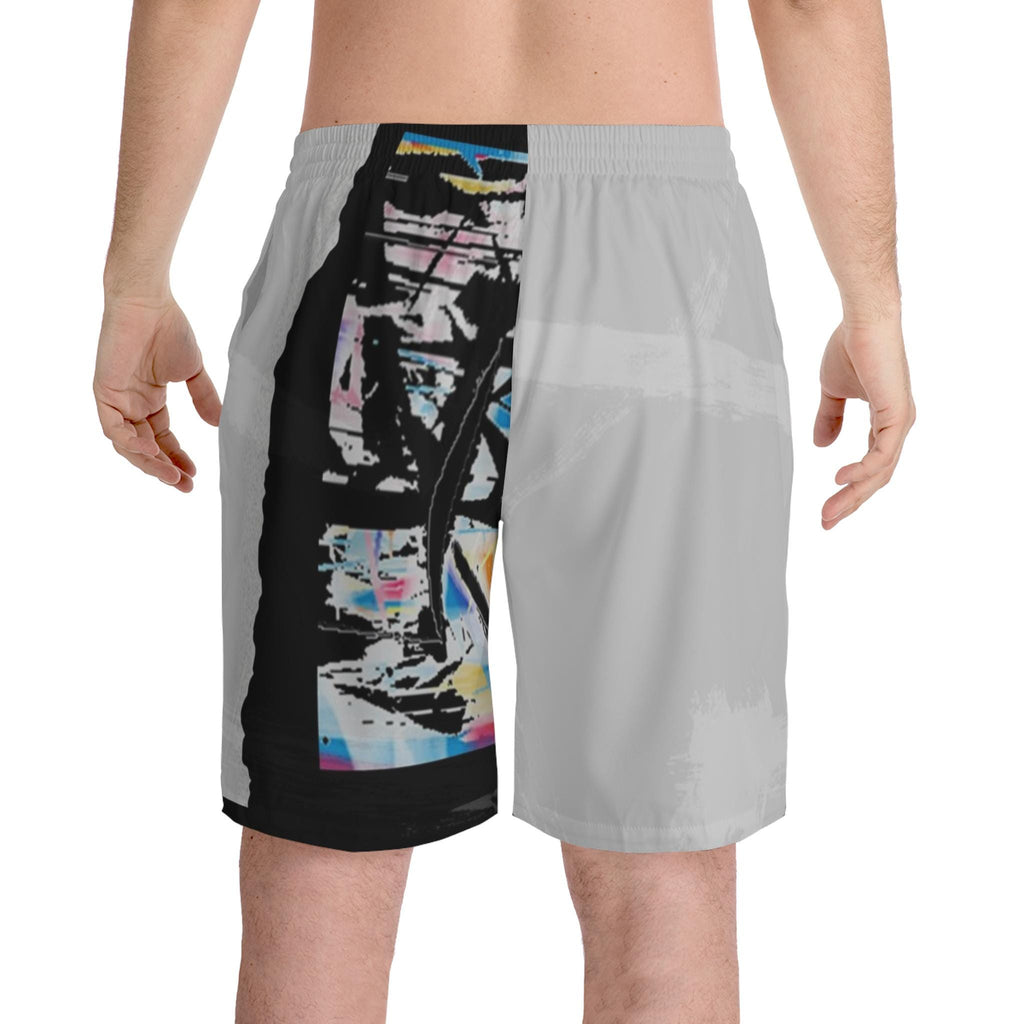 Men's Elastic Beach Shorts (AOP)