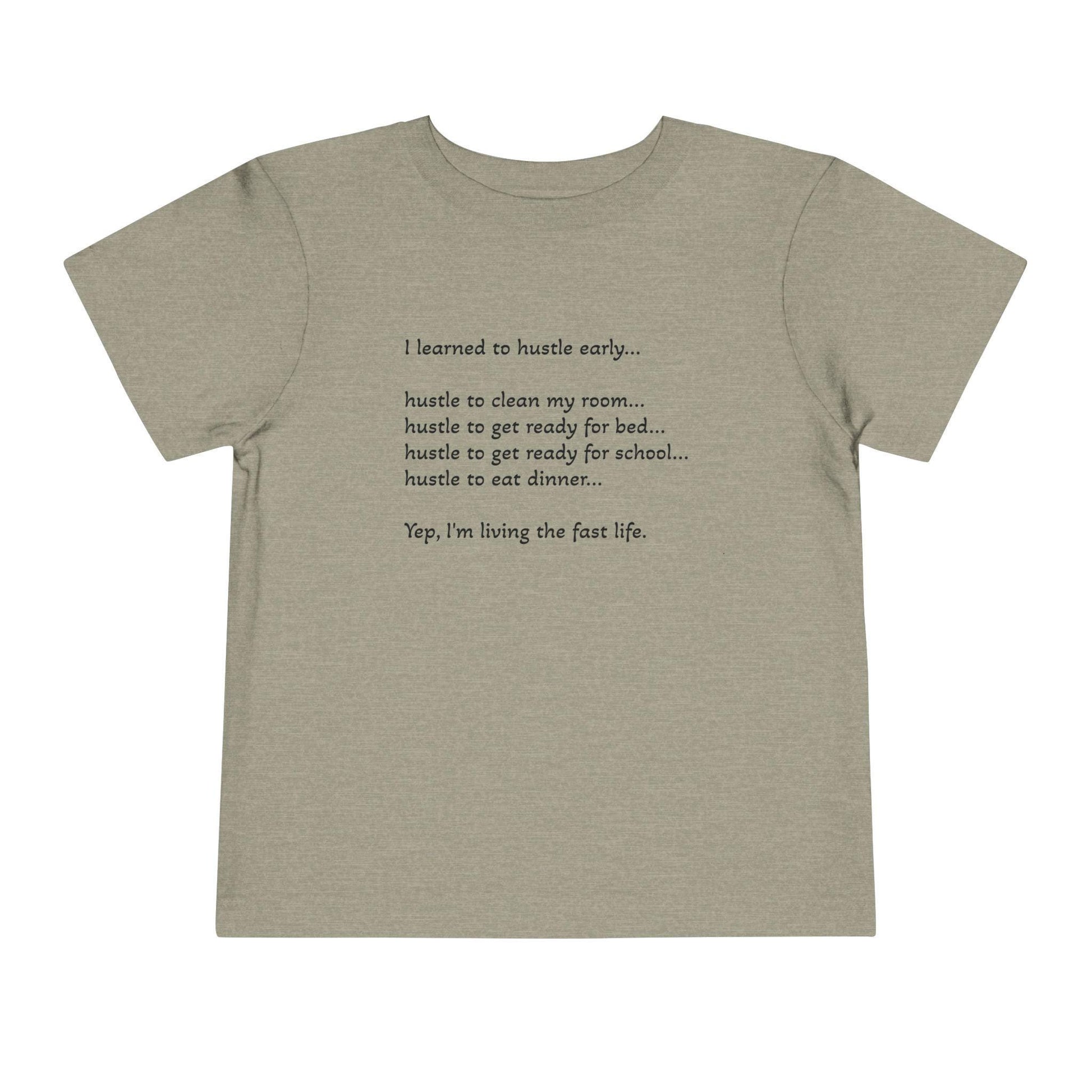 Fast Life Toddler Tee - Fun, Playful, Motivational Shirt for Kids, Perfect for Birthdays, Everyday Wear, Active Play, Gifts