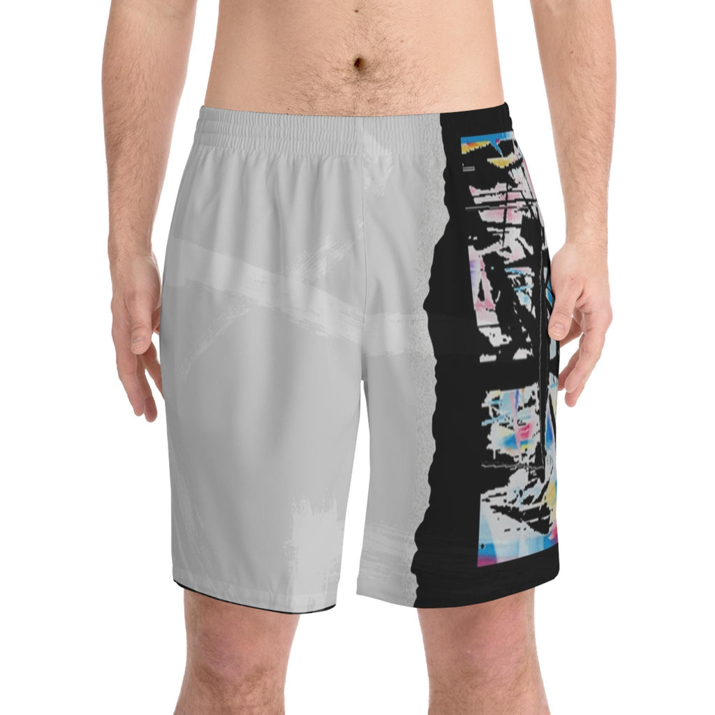 Men's Elastic Beach Shorts (AOP)