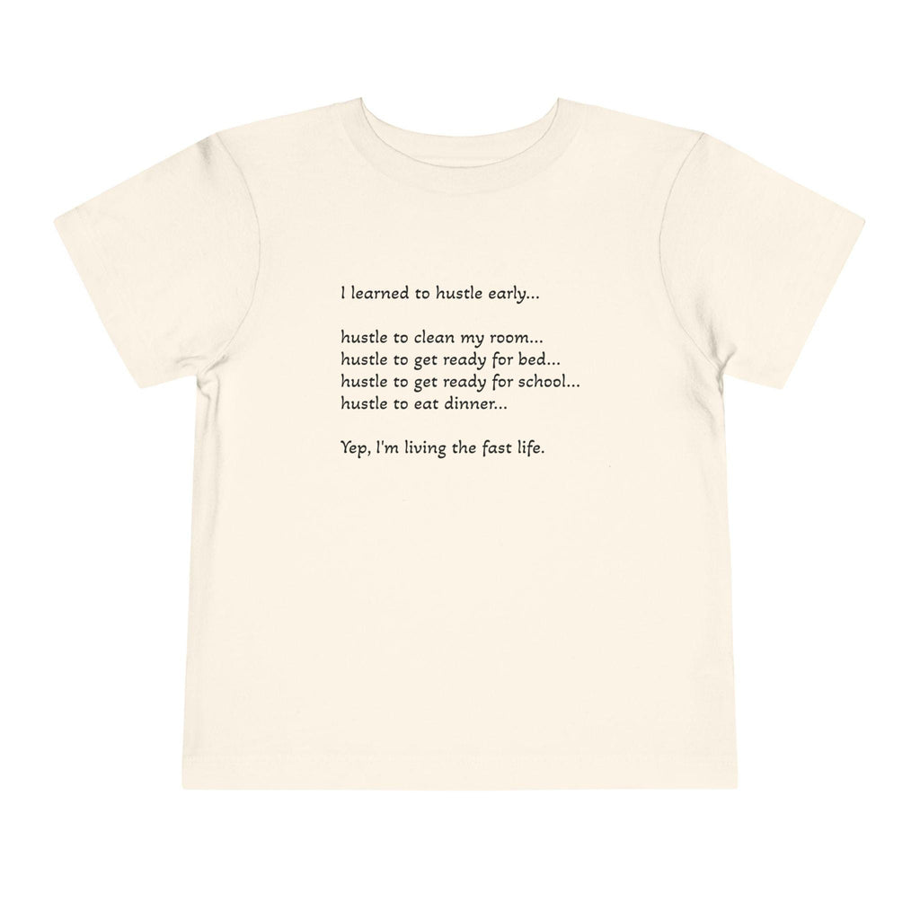 Fast Life Toddler Tee - Fun, Playful, Motivational Shirt for Kids, Perfect for Birthdays, Everyday Wear, Active Play, Gifts