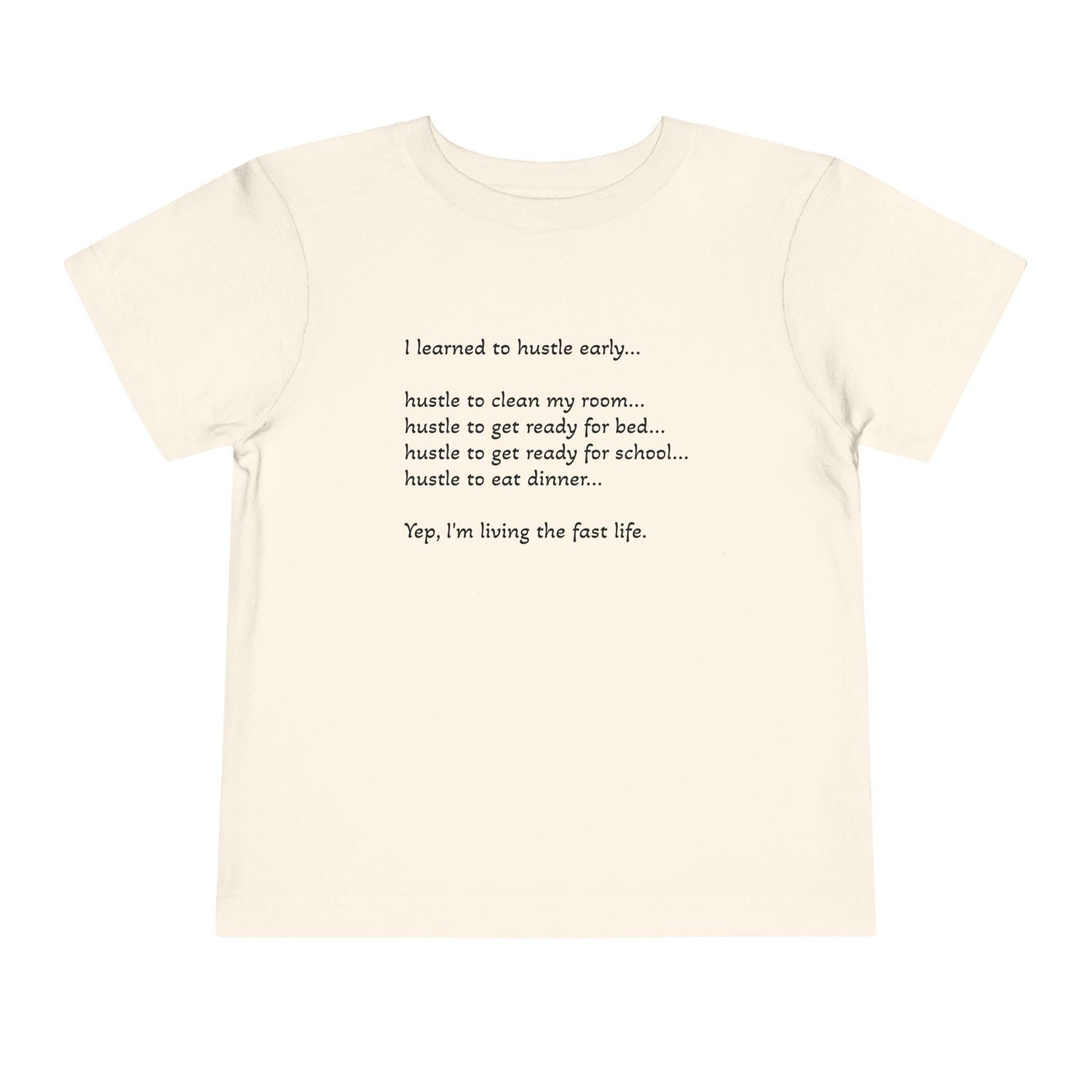 Fast Life Toddler Tee - Fun, Playful, Motivational Shirt for Kids, Perfect for Birthdays, Everyday Wear, Active Play, Gifts